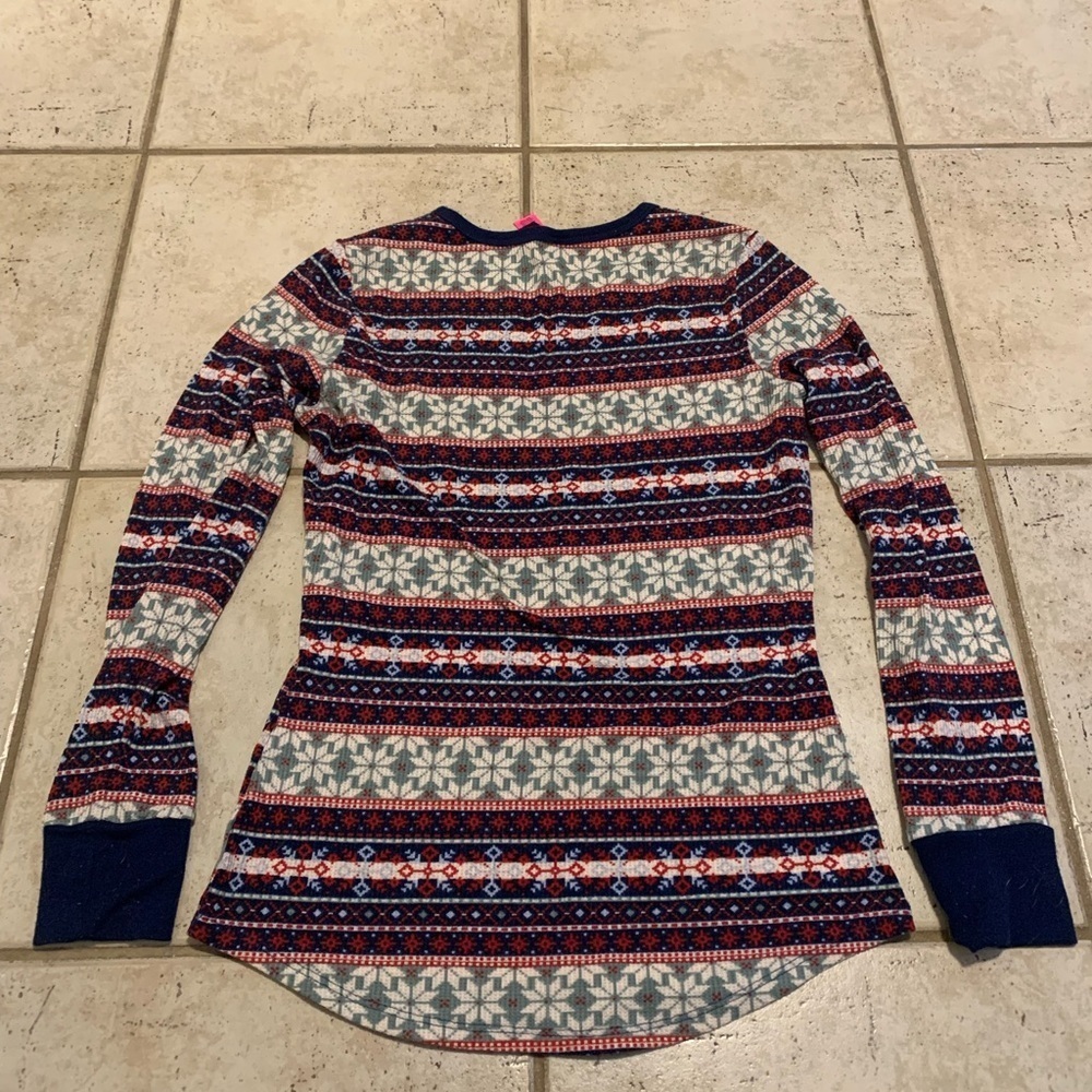 La Senza Fair Isle Thermal Pajama Set - Size M - Picture 6 of 12